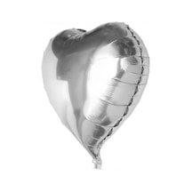 Parti Aksesuarları Gümüş Rengi Kalp O Balon 60 Cm.- Diğer