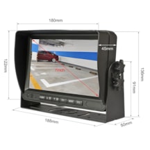 Expotech Exm-7040 7" Quad Hafıza Karta Kayıt Yapabilen Monitör