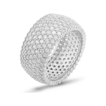 Gümüş 7 Sıra Tamtur Bayan Alyans Yüzük - 477434280