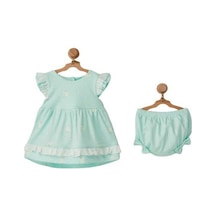 Andywawa AC22809 Summer Paradise Bebek Elbise Set Mint
