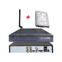 Bises 4 Kanal Wi-fi Ve 1 Tb Hdd'li 5 Mp H265+ 1080p Hıbrıt Araç, Insan Ve Yüz Tanımalı Xmeye Kayıt Cihazı Bs 104xmeye