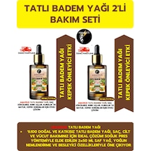 Amazeus Tatlı Badem Yağı 2'li %100 Saf Ve Doğal-soğuk Pres Besleyici Etki 2x50 Ml / 3.4 Fl Oz