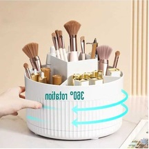 Maoyaya 360 Dönen Masaüstü Makyaj Organizatörü - Saklama Kutusu, Çok Renkli Çok Renkli