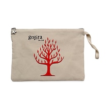 Gojira The Link Krem Clutch Astarlı Cüzdan / El Çantası Krem