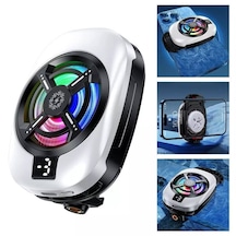 Subzero Hd24 Telefon Buz Soğutucu Fan Isı Gösterge Led Beyaz