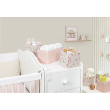 Baby 3'lü Kullanışlı Çekmece Düzenleyici Çok Amaçlı Organizer Kutu Pembe