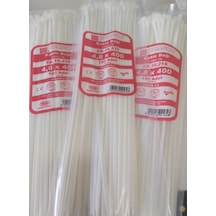 Pemsan 4.8X400 Plastik Cırt Kelepçe Kablo Bağı Beyaz 100'Lu Paket