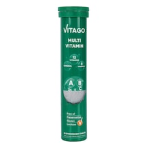 Multivitamin, Multimineral İçeren 20'li Efervesan Tablet