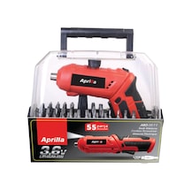 Aprilla ASD-3511 55 Parça Şarjlı Vidalama Makinesi