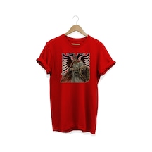 Iskender Baskılı Kırmızı T-shirt kırmızı