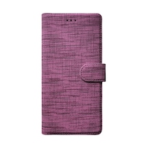 Adige Huawei P20 Lite Kılıf Cüzdan Kapaklı Kartlıklı Kumaş