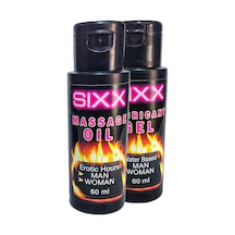 Sıxx 60 Ml Naturel Erotikmasaj Yağı Ve 60 Ml Iubrikantkrem