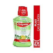 Colgate Plax Çay ve Limon Plağa Karşı Alkolsüz Ağız Bakım Suyu 2 x 500 ML