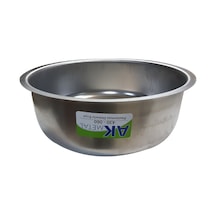 Krom Eviye Geniş Sifon Yuvarlak Desenli Sifonsuz Eviye 38 CM