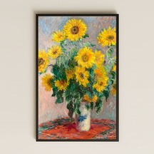 Monet Ayçiçekleri Pvc Tablo - Çiçekli Dekoratif Sanat