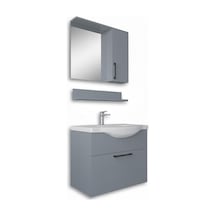Eko 65 Cm Mdf Banyo Dolabı Seti Sis Gri