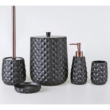 By Selim Piramit Siyah Banyo Seti Siyah