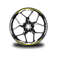Sarı Yamaha Fz6 Jant Sticker Etiket