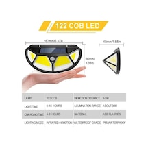 Fonksiyonel Sensörlü 122 Ledli Solar Bahçe Lambası (550495675)