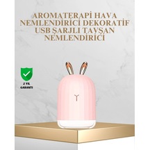Mey İthalat Tavşan Kulak Tasarımlı 200 Ml Usb Aroma Difüzör Ve Hava Nemlendirici