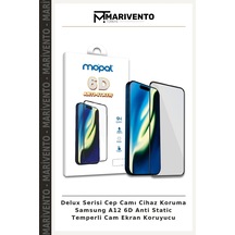 Delux Serisi Cep Camı Cihaz Koruma Samsung A12 6d Anti Static Temperli Cam Ekran Koruyucu