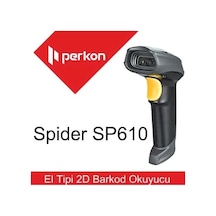 Perkon Spıder Sp610 / Sp-610 / Sp 610 Lazer Karekod 1d-2d Usb Barkod Okuyucu + Ayaklı Stand