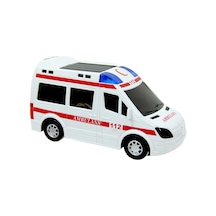 Prestij Oyuncak Kutulu Pilli Işıklı Ambulans Kırmızı