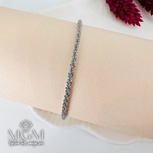 Mepa Rodyum Çelik Bileklikler 17+5 Cm Uzatma Payı - Kbl0127 Najmaddin Altın