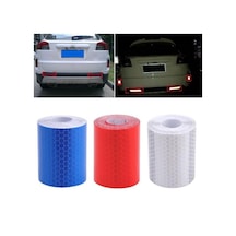 Beyaz 1m X 5cm Yansıtıcı Güvenlik Uyarı Barizlik Bant Filmi Araba Gövde Etiketi