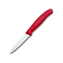 Victorinox 6.7631 Tırtıklı Soyma Bıçağı 8 CM Kırmızı
