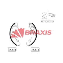 Arka Fren Balatası Pabuc Uno 70 Panda Braxıs Ac0031
