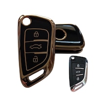 Bmw Tipli Kd Keydiy Nb29 Uyumlu Kumanda Anahtar Kılıfı Oto Anahtarlık Siyah - Gold