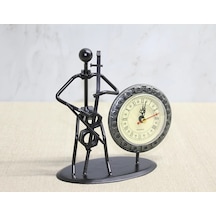 Metal Saatli Keman Çalan Müzisyen Alk4333 Çok Renkli
