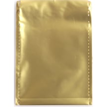 Ağzı Bantlı Metalize Hediye Paketi Altın 7x9cm 50'li