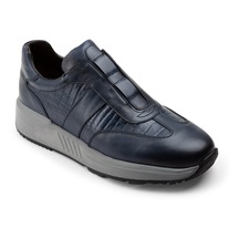 Deery Hakiki Deri Lacivert Sneaker Erkek Ayakkabı - 01891mlcve01