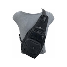 Taktikal Kanvas Tactical Bodybag Çapraz Çanta Siyah