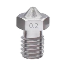 Koodmax 3d Yazıcı E3d V5-v6 Mk8 Extruder 1.75mm / 0.2mm Paslanmaz Çelik Nozzle M6