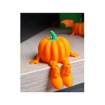 Oturan Bal Kabağı Oturan Pumpkin Dekoratif Halloween Cadılar Bayramı Dekor Aksesuar Turuncu - 873394015