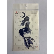 Deniz Kızı 18x11 Cm 1 Aylık Yarı Kalıcı Yapıştırma Geçici Dövme