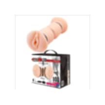 Hızlı Express Emma Büyük Boy 19 CM Çift Taraflı Titreşimli Realistik Suni Vajina Mastürbatör