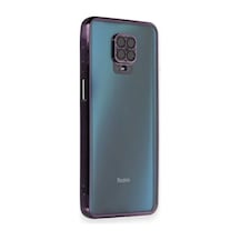 Xiaomi Redmi Note 9 Pro Uyumlu Kılıf Lensli Silikon - Mor