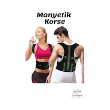 2 Li Avantaj Paketi Spor Manyetik Dik Duruş Korsesi Bel Omuz Kamburluk Önleyici Sırt Kemeri Aparatı