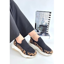 Kendy Leopar Nubuk Spor Ayakkabı Siyah5
