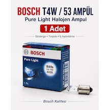 Bosch T4w / 53 Ampul 12v 4w Park Plaka Torpido İç Aydınlatma Ampulü 1 Adet