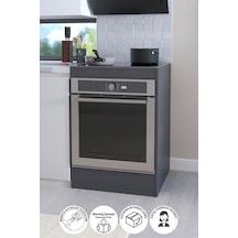 Bofigo Ankastre Fırın Dolabı Ankastre Ocak Dolabı Antrasit