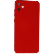 Galaxy Uyumlu A05 Kılıf Nano İçi Kadife Silikon - Kırmızı Düz Renkli