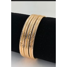 22 Ayar Altın İşçiliksiz 6 Gram Full Çarpılı Ajda Bilezik Lkbzk1139