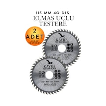 2 Adet 115 Mm 40 Diş Ahşap Kesme Testeresi Bıçağı - Avuç Taşlama Spiral Uyumlu Profesyonel Ağaç, Sunta, Mdf, Kontrplak Kesici Testere Diski Seti - Hassas Ve Pürüzsüz Kesim Ağaç Testere Ucu