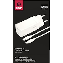 Gnp 65w Gan Şarj Adaptörü Ve Type-c Kablo