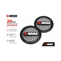 20cm Hoparlör Kapağı - Reiss Logolu Plastik Midrange Hoparlör Kapak 20 Cm - 2 Adet
